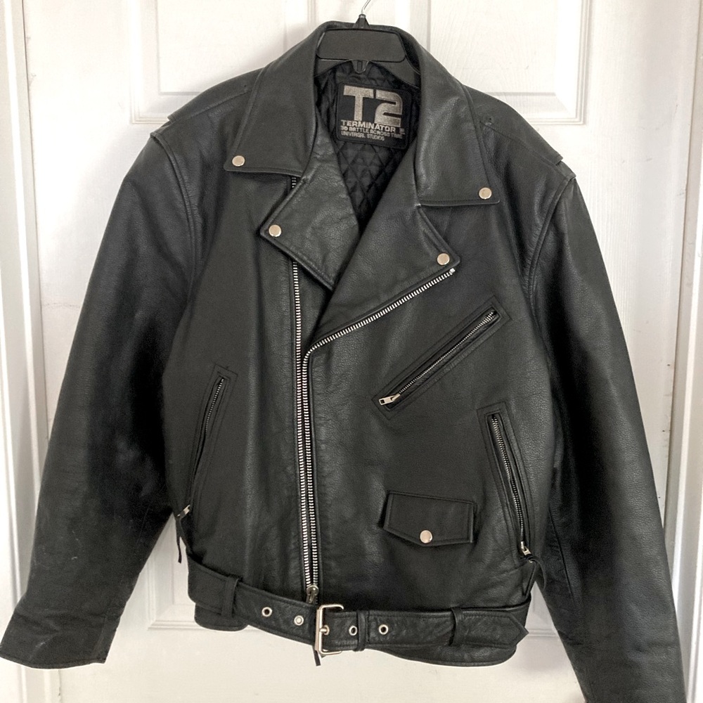 Official Terminator 2 T2 leather jacket Universal Studios
